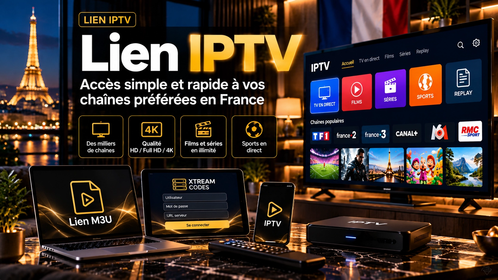 Lien IPTV en France